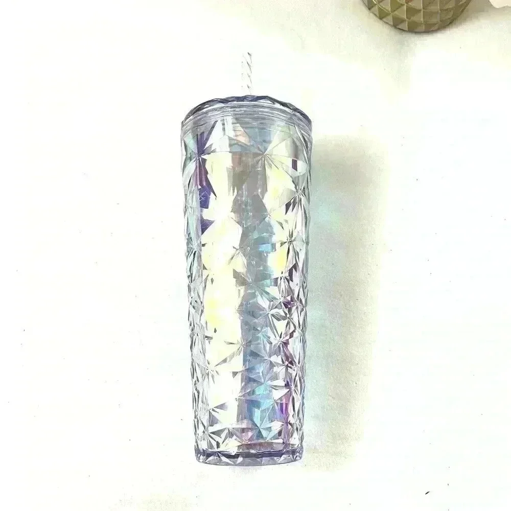NWT Starbuck Iridescent Ice Crystal “Frozen”Holiday 2023 Tumbler Limited Edition